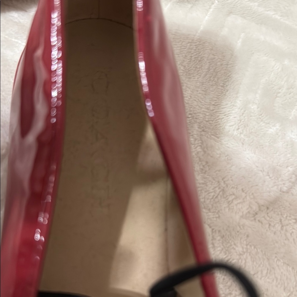NWOT Coach Red Patent Leather Flats size 7.5B - Picture 2 of 9